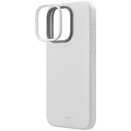 Чехол Uniq для iPhone 15 Pro LINO Chalk Grey (Magsafe) (IP6.1P(2023)-LINOHMCGRY)