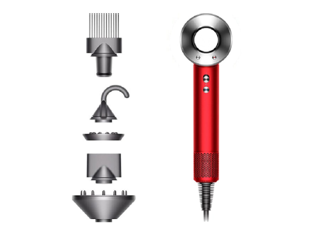 Фен Dyson Supersonic HD07, Red/Nickel