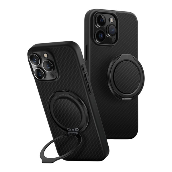 Чехол Uniq KEVA AIR Kevlar + GripFit Premium Mount Black (MagSafe) для iPhone 16 Pro Max
