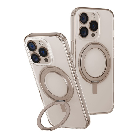 Чехол Uniq Swivix with 360-Rotating stand Taupe Gold (Magsafe) для iPhone 16 Pro чехол