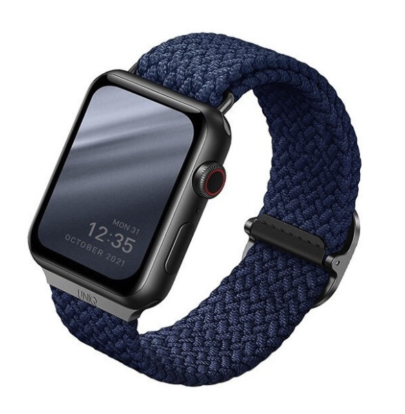 Ремешок Uniq Aspen Strap Braided для Apple Watch 42/44/45/49 мм, цвет Синий (44MM-ASPOBLU)