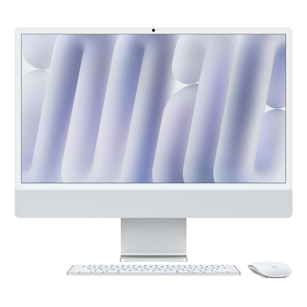 Apple iMac 24" (M4 10C CPU, 10C GPU, 2024) 16 ГБ, 256 ГБ (MWUU3) Silver, серебристый