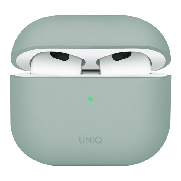 Чехол Uniq LINO Liquid silicone Iceplant Green для Airpods 4 чехол, зеленый
