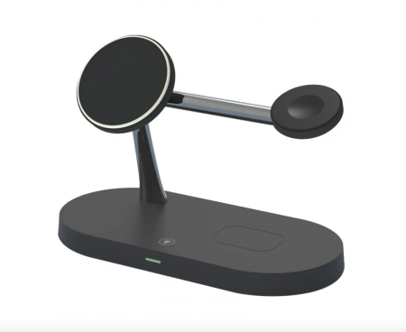 Беспроводная док-станция 5in1 Magnetic MagSafe Wireless Charger [15W], Black