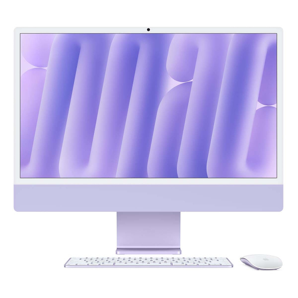 Apple iMac 24" (M4 10C CPU, 10C GPU, 2024) 24 ГБ, 512 ГБ (MD2V4) Purple, фиолетовый