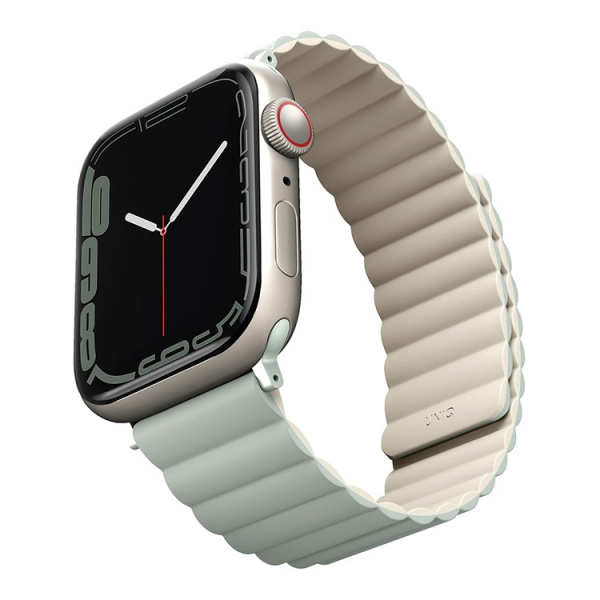 Ремешок Uniq Revix reversible Magnetic для Apple Watch 45/44/42mm, Sage/Beige (45MM-REVSAGBEG)
