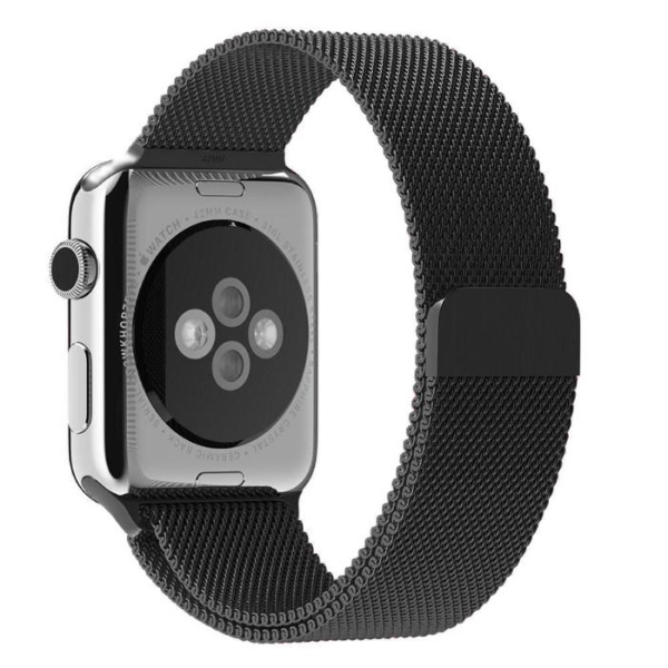 Ремешок миланский cетчатый COTEetCL для Apple Watch 42/44/45mm, черный