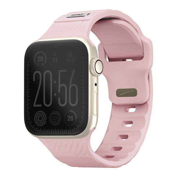 Силиконовый ремень Uniq STRIDE FKM Rubber Iceplant для Apple Watch 38/40/41mm, Pale Pink