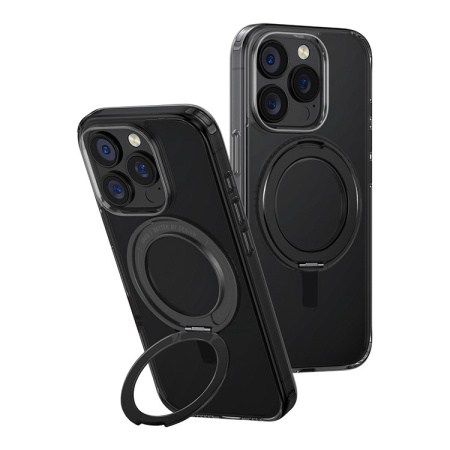 Чехол Uniq Swivix with 360-Rotating stand Black (Magsafe) для iPhone 16 Pro