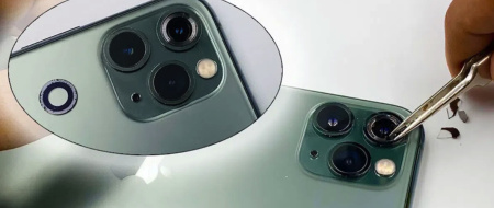 Замена стекла камеры на iPhone 11 Pro