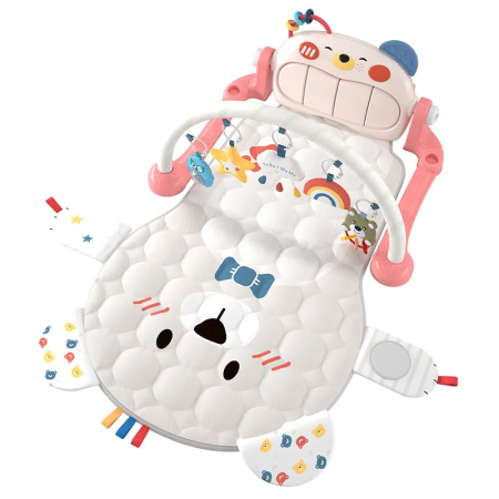 Развивающий коврик для новорожденных Hexiang Toys, Розовый