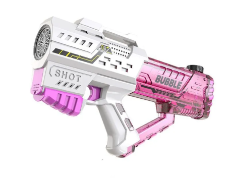 Генератор мыльных пузырей Space Bubble Gun, Розовый