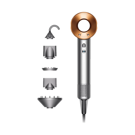Фен Dyson Supersonic HD08, 5 насадок, никель/медь (389934-01)