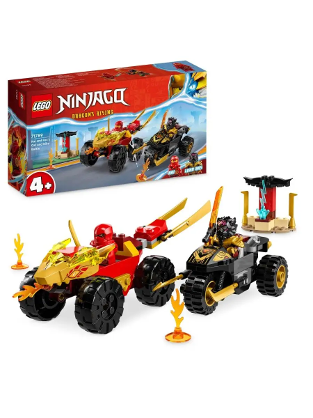 Конструктор LEGO Ninjago - Кай и Рас: Битва на машине и мотоцикле (71789)