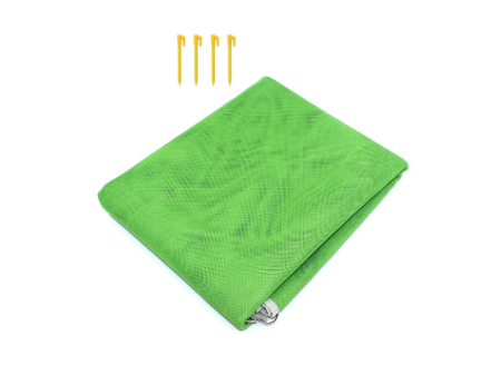 Пляжный коврик антипесок Adroittools Sand Free Mat 200x200см с колышками для палатки 4шт., Green