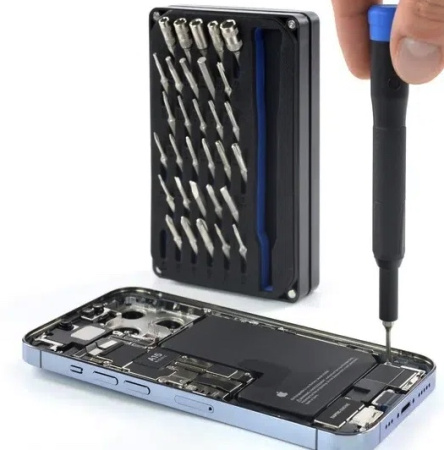 Замена нижнего шлейфа разъем зарядки и синхронизации микрофоны на iPhone 13 Pro