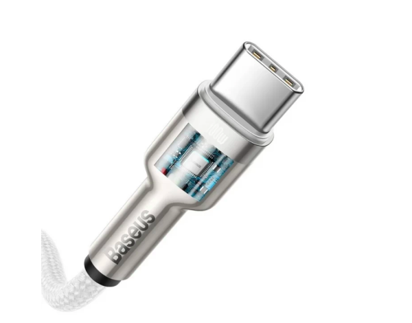 Кабель Baseus Dynamic Series 100W USB Type-C - USB- Type-C Fast Charging Data Cable 1м (CALD000202) - Белый