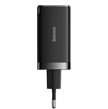Сетевое зарядное устройство Baseus GaN5 Pro Fast Charger 2C+U 65W EU Black Черный