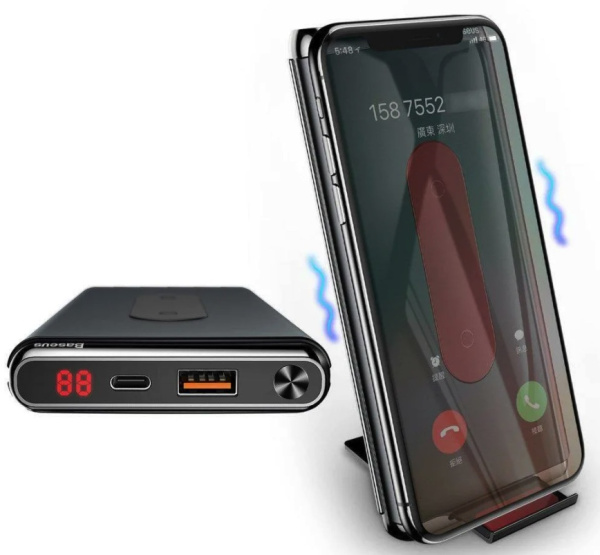 Беспроводная зарядка аккумулятор Baseus Wireless charger power Bank