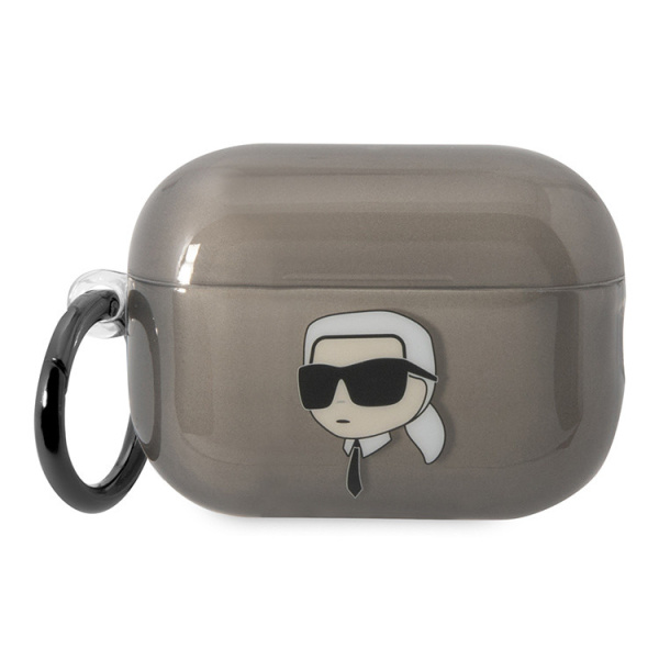 Чехол Karl Lagerfeld TPU with ring NFT Karl Translucent для Airpods Pro 2 (2022), цвет черный (KLAP2HNIKTCK)
