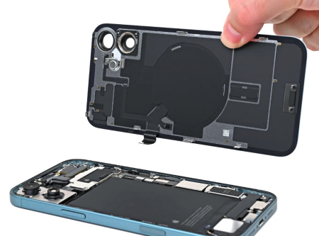 Замена заднего стекла на iPhone 16 Plus