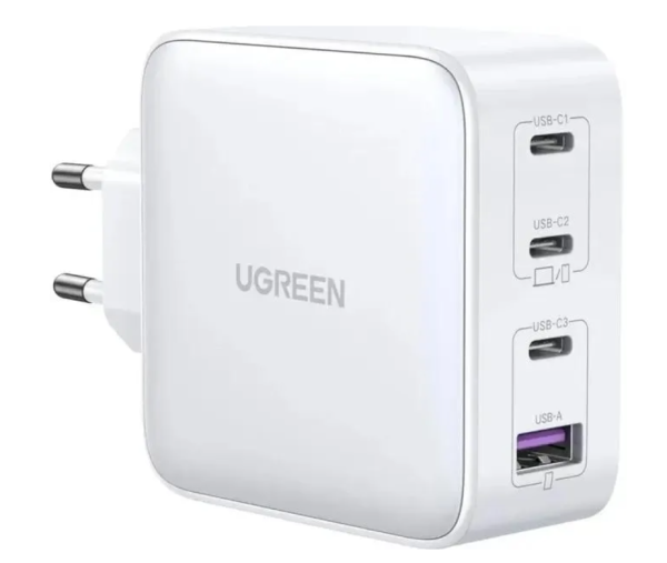 Сетевое зарядное устройство Ugreen GaN Tech Fast Charger [USB + 3xType-C] 100W (CD226), White