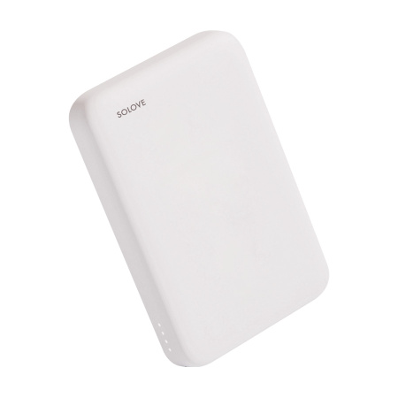 Внешний аккумулятор Power Bank SOLOVE 5000mAh Magnetic MagSafe 20W (W12 White), белый