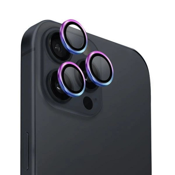 Защитное стекло для камеры Uniq OPTIX Camera Lens AluGuard для iPhone 16 Pro/16 Pro Max, Iridescent