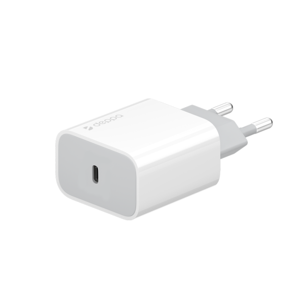 Сетевое зарядное устройство Deppa Power Delivery Wall Charger [USB-C] 20W, White (11391)