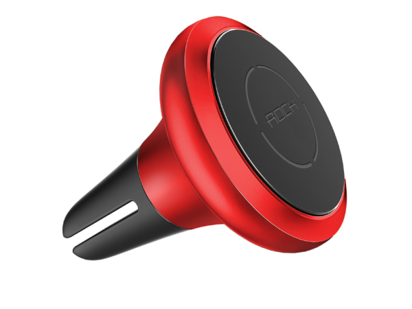 Магнитный автомобильный держатель Rock Universal Air Vent Magnetic Car Mount (D) Red