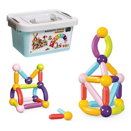 Детская игрушка конструктор Educational Magnetic Sticks 84шт