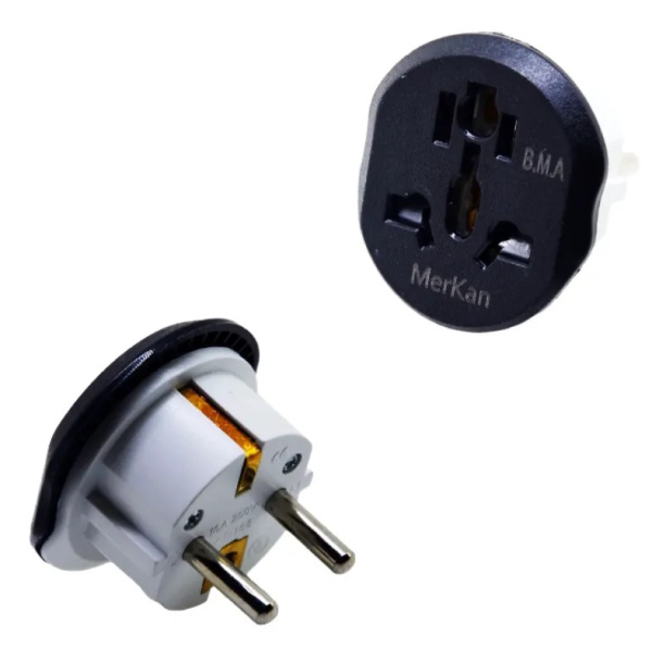 Универсальный сетевой переходник Merkan 16А (KT-168), Grey