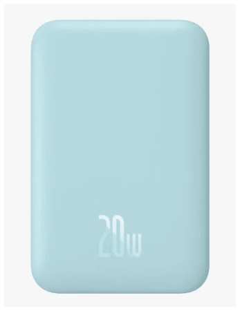 Внешний аккумулятор Baseus Magnetic Wireless Charging Power bank 10000mAh 20W, Голубой (PPCX030003)