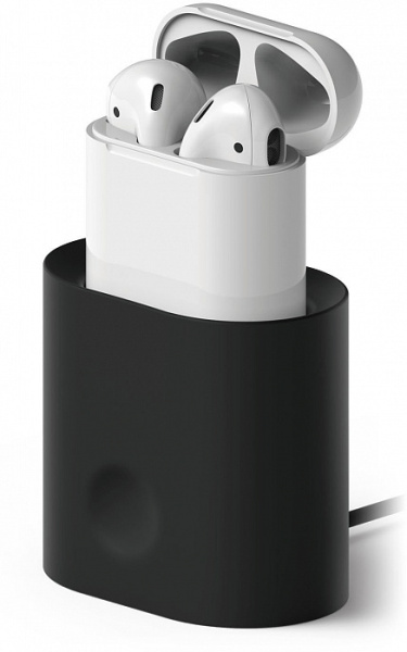 Док-станция Elago Charging Station для AirPods Black (EST-AP-BK)