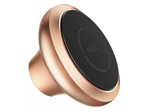 Магнитный автомобильный держатель Rock Magnetic Dashboard Car Mount (D) Gold