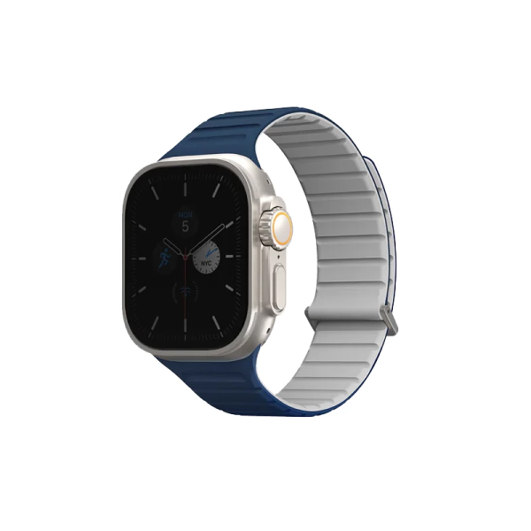 Ремешок Uniq Revix EVO reversible Magnetic Royal для Apple Watch 49/45/44/42 mm, Blue/Chalk