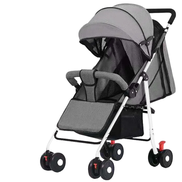 Детская коляска Baby Carriage, Серый лен